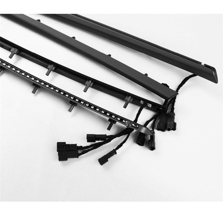 Carbon Fiber Door Panel Ambience Welcome Light Package Trim For BMW 3 F30 F31