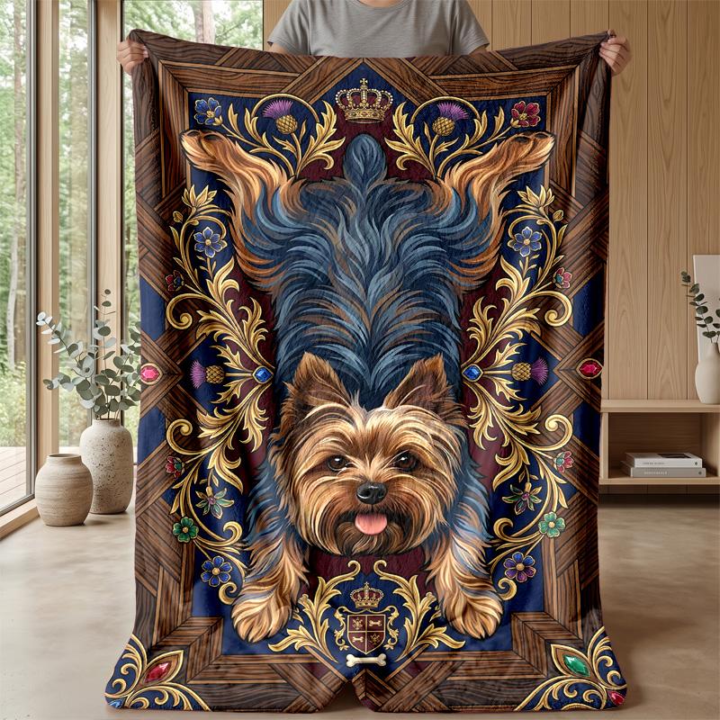 Royal Princess Throne Theme blanket Lightweight Warm Flannel Blanket Decorative Throw Blanket for Home Decoration