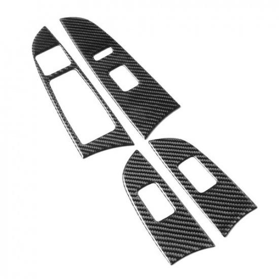 Carbon Fiber Interior Window Lift Switch Cover Trim For Lexus IS250 IS350 09-13