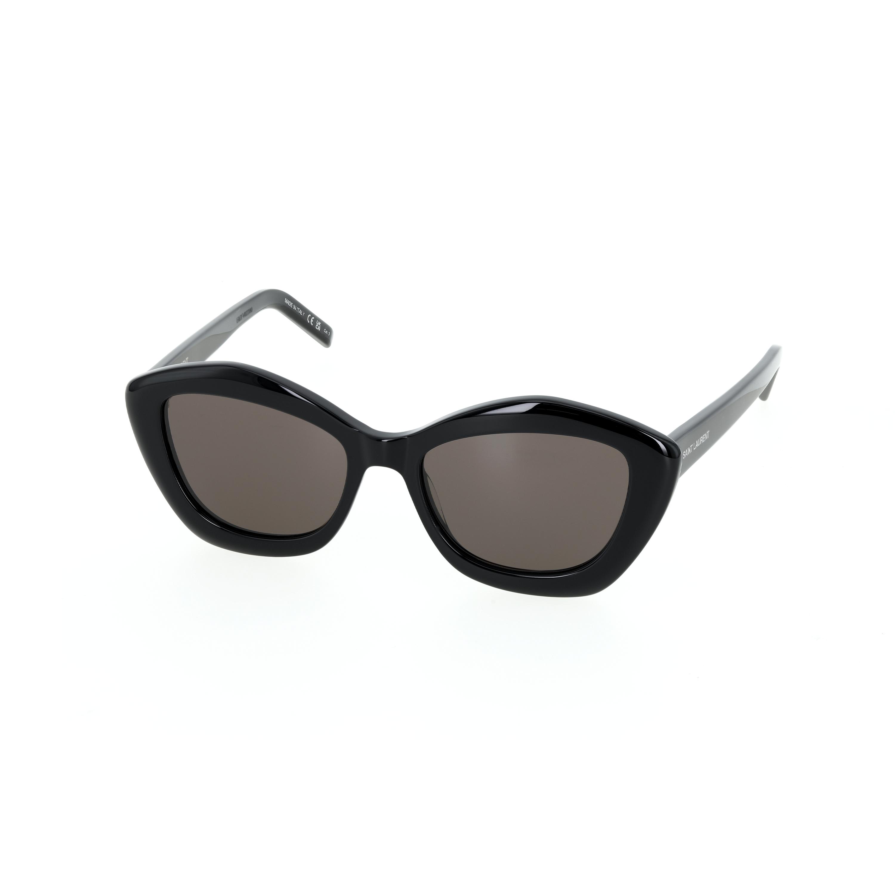 

Saint Laurent Side Logo Letter Print Square Sunglasses Unisex sunglasses Black SL-68-001 Basic Packaging-Eyeglass Case
