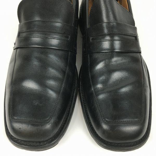 CHEANEY Vintage Tag Penny Loafer Business Schuhe Schwarz Größe 8 26.5 Herren(GEBRAUCHT)