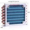 1PCS Refrigerator Freezer Aluminum Fin and Copper Tube Heat Exchanger with Fan Small Shell Condenser Radiator Fan