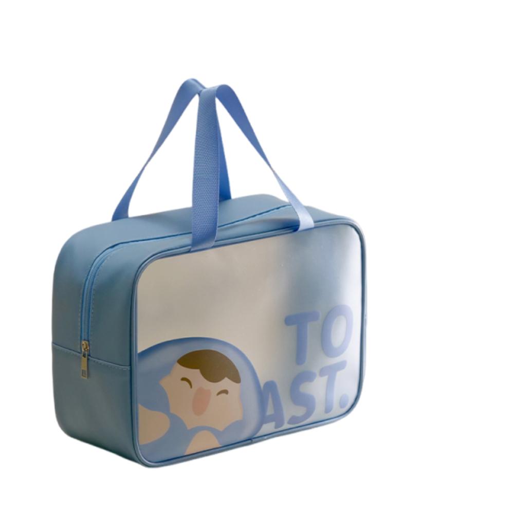Portable Transparent Wash Bag Waterproof Travel Makeup Case Large Capacity Cosmetic Bag Bathing