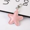 Yousheng Keychain Pendant Imitation Leather Soft Cotton-Filled Star Shape Key Chain with Metal Buckle Bag Hanging Ornament