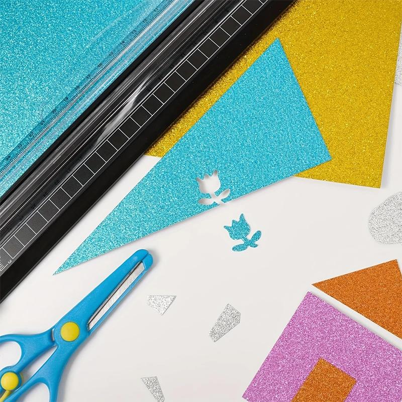 WTEMPO Thick Glitter Cardstock Paper Colored Card Stock for Cricut Card Making Scrapbooking Craft Christmas Decorations, Holiday Party Supplies