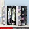 Vanden Minimalist Plastic Wardrobe: Children's & Adult Bedroom/Dorm Single Resin Storage Closet