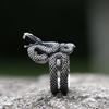 NEW Men's 316L Stainless-steel Rings Punk  Snake RING for Teens Animal Jewelry Gift Free Shipping