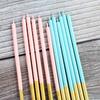 Birthday Decoration Slender Pencil Candle Small Fresh Blue Pink Creative Romantic Wedding Decoration Props