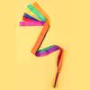 Conjunto de 12 Fitas de Ginástica Arco-Íris para Ginásio, Treino, Circo, Dança, Twirling