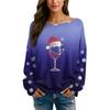 Womens  Fall Sweaters Long Sleeve Print Tops Pullover Sweaters Loose Dressy Casual Basic Clothes