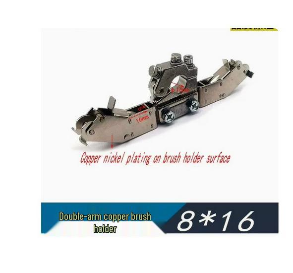 Морской хвостовой вал Серебряный держатель угольной щетки для заземления контактного кольца, Размеры 10x20x25/16x32, Тип J390-1, Серебряный держатель щетки 13x19.