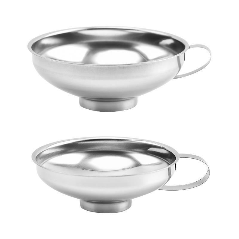 Lejek wielkokalibrowy z szerokim wlotem 1 szt., lejek ze stali nierdzewnej, olej, kimchi, owoce, proszek do lewatywy, wyciek oleju domowego