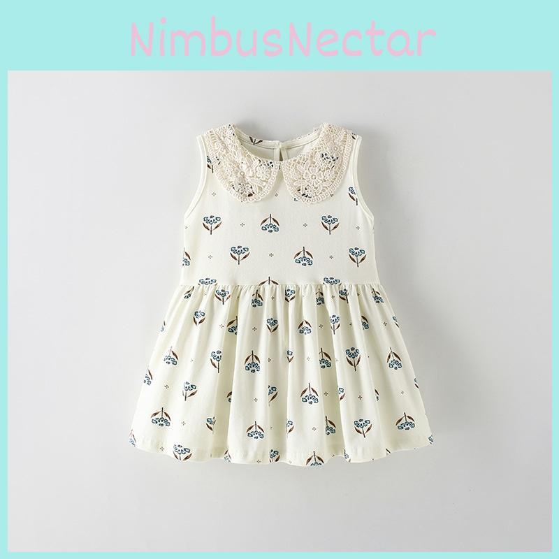 Girl Dress With Soft Cotton Fabric And Cartoon Design For Summer Play