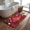 Christmas Kitchen Mats Entrance Doormat Decor Winter Xmas Hallway Balcony Rugs Bath Non-slip Foot Pad Christmas Decorations