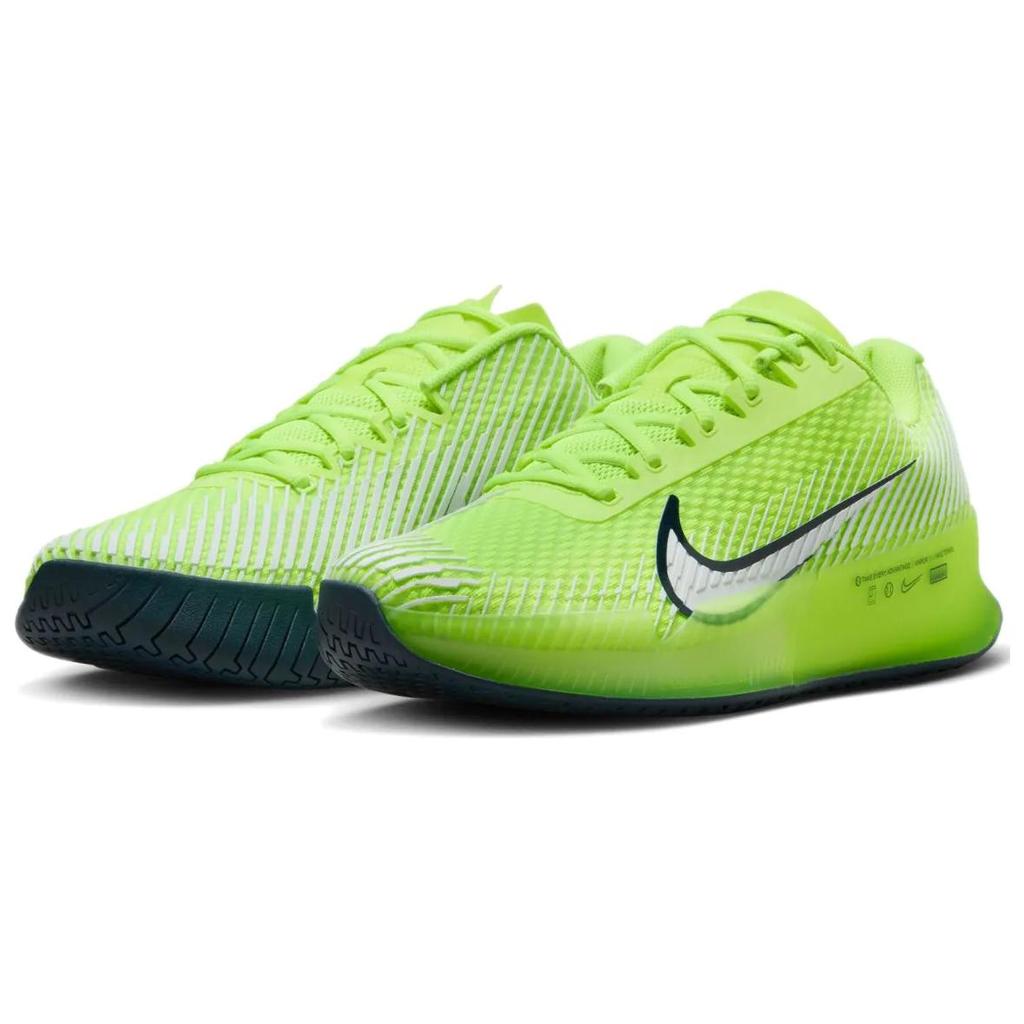 Nike Air Zoom Vapor 11 Cushioning, Wear Resistant Low top Tennis Shoes Men's Green White Sneakers casual DR6966-700