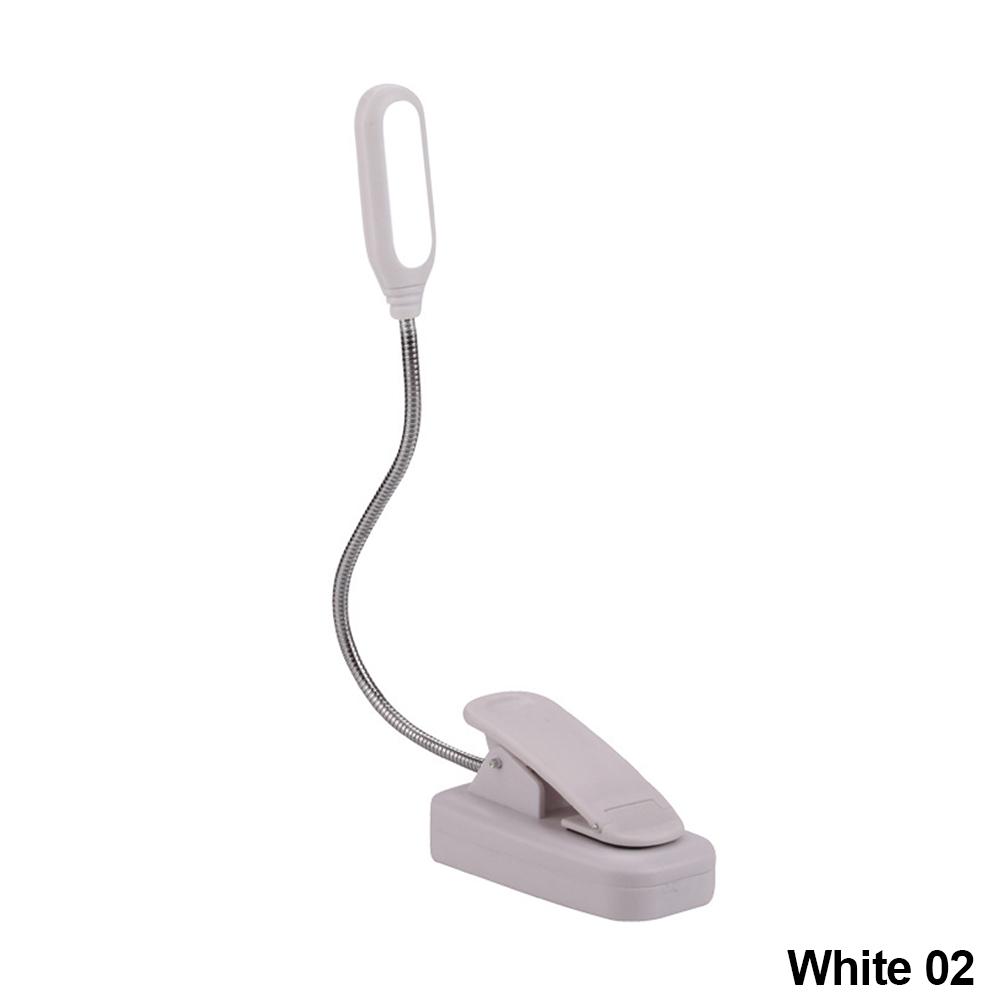 LED Eye Protection Book Night Light Adjustable Mini Clip-On Study Desk Lamp Battery Powered Flexible for Travel Bedroom Reading
