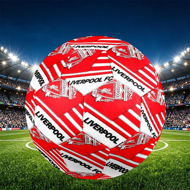 Football team.C Print Size 5 Soccer Ball, PU Wear Resistant Football for Match Training and Daily Practice, Birthday Gift for Soccer Fans