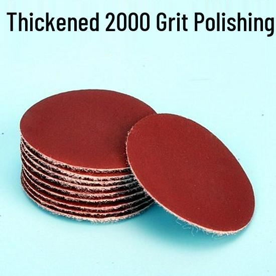 5-Inch Self-Adhesive Flocked Sandpaper Discs for Pneumatic Grinder - Perfect for Sanding, Polishing, and Woodworking Furniture.