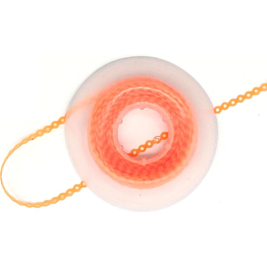 Orthodontic Dental Elastic Ultra Power Rubber Chains Multi-Colors Rubber Chains for Braces Power Dental Orthodontic (Orange, Short)