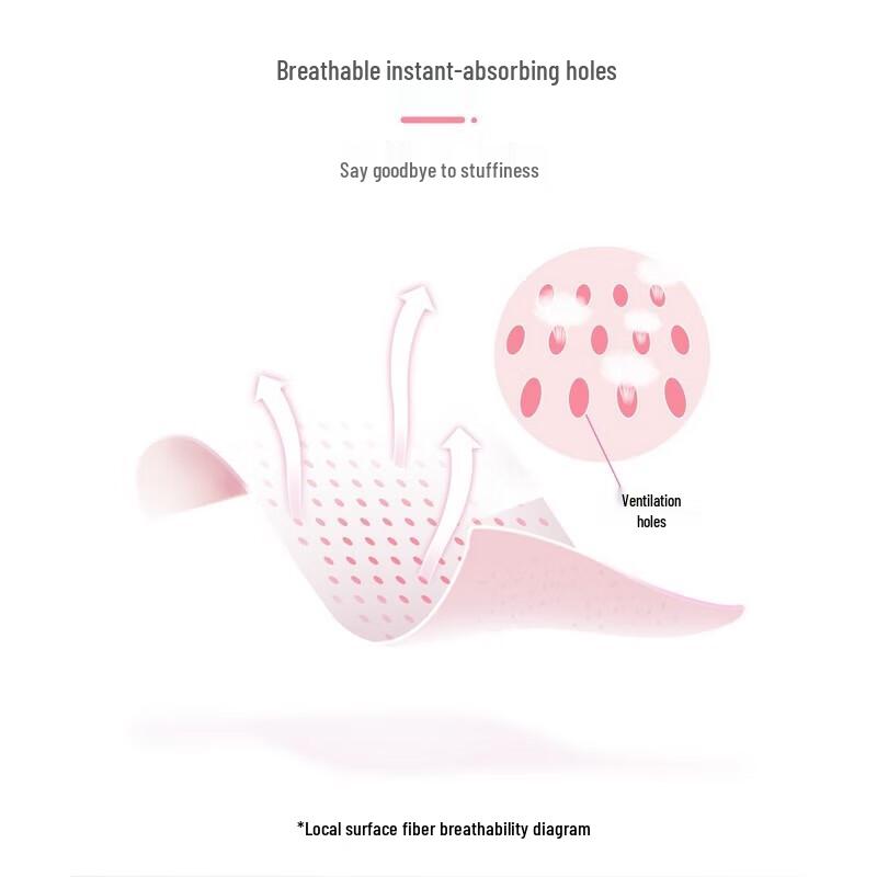 Qiduo Space Atmungsaktive Slipeinlagen aus reiner Baumwolle