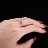 Tancise Women Classic 925 Sterling Silver  Zircon Ring Ladies Jewelry Wedding Promise Party Gift