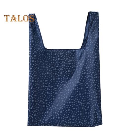 Сумка для покупок большой емкости многоразовая квадратная форма прочная уличная портативная складная сумка для покупок хозяйственные товары темно-синий 519₽