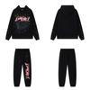 SP5der Spinnenweb Plus Velours Hoodie & Joggingbroek Set - Unisex Trendy Streetwear