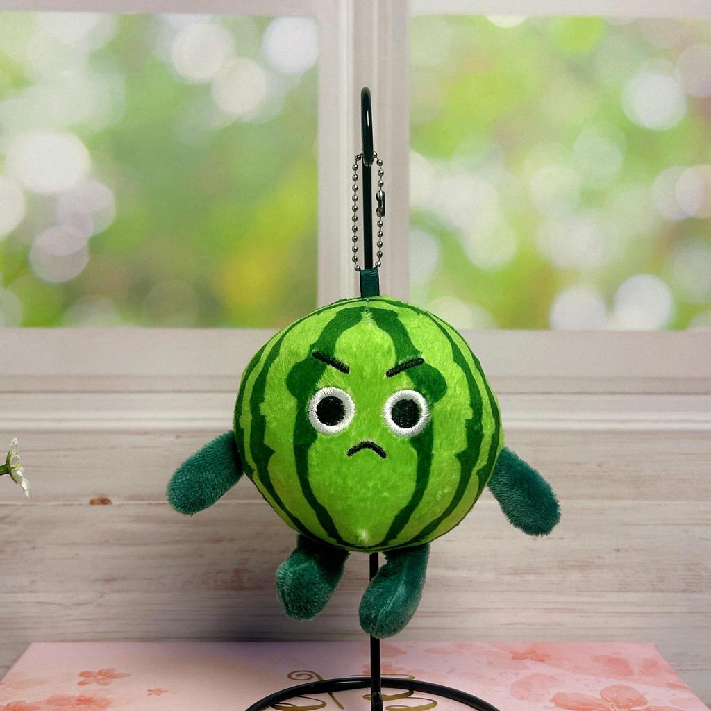 Adorable Apple Core Plush Keychain Doll