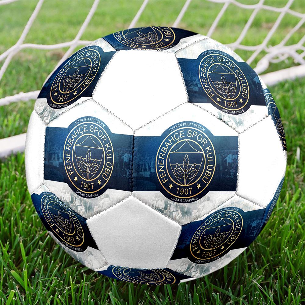 Pallone da Calcio Club Sportivo Fenerbahce, colorato, adatto a tutte le età, cucito a macchina, materiale PVC, qualità da competizione, durevole e ad alto rimbalzo