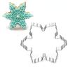 6Pcs/Set Christmas Cookie Cutter Gingerbread Xmas Tree Mold Christmas Cake Decoration Tool Navidad Gift DIY Baking Biscuit Mould