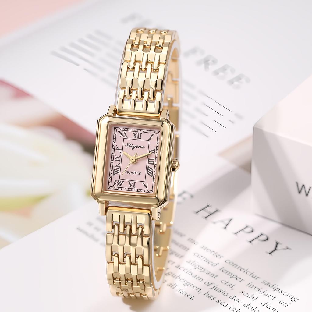 Square Watch Women Waterproof Gold Analog Display Fashion Quartz Watch Women Accessories - Birthday Anniversary Mother's Day Christmas Valentine's