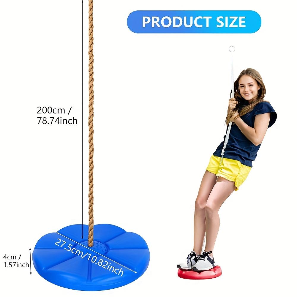 1 szt. ośmiokątna huśtawka płatkowa, pogrubiona, mieszany kolor, PE (Polietylen) Materiał, siedzisko w kształcie dysku, do sportów na placach zabaw dla dzieci w pomieszczeniach i na zewnątrz