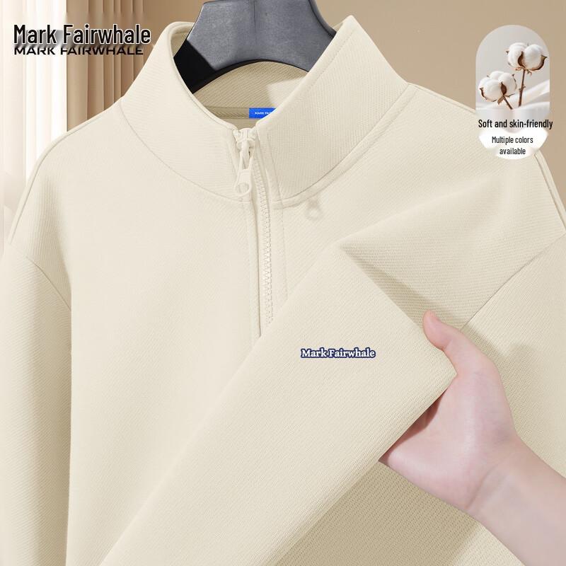 FAIRWHALE Men's Half-Zip Pullover Hoodie