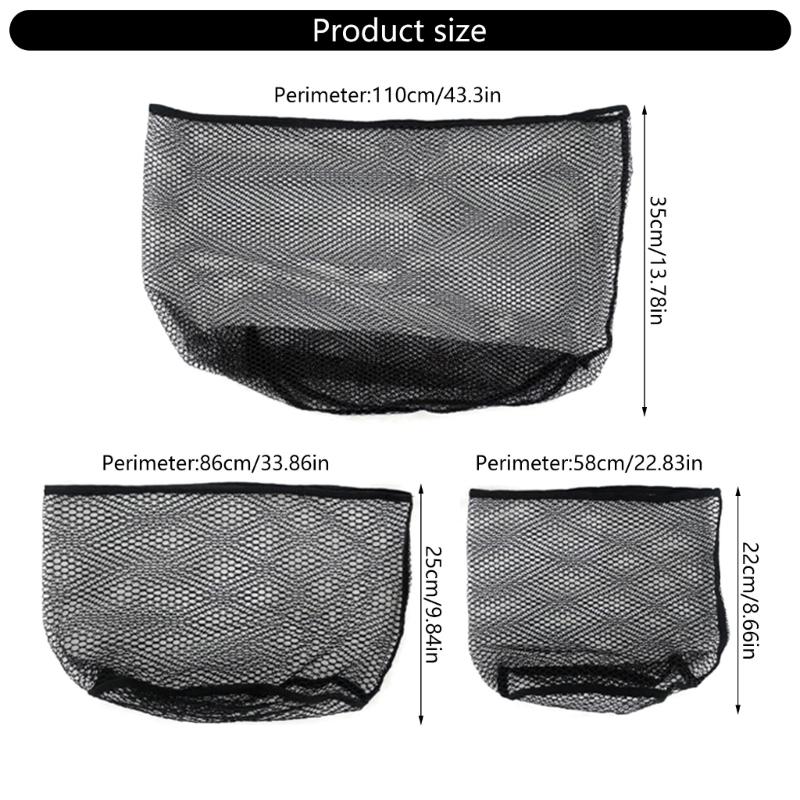Quick Drying Fishing Net Pouches Mesh Bag for Outdoor Fishing Enthusiasts Multifunctional Fish Net Pocket Large Capacity