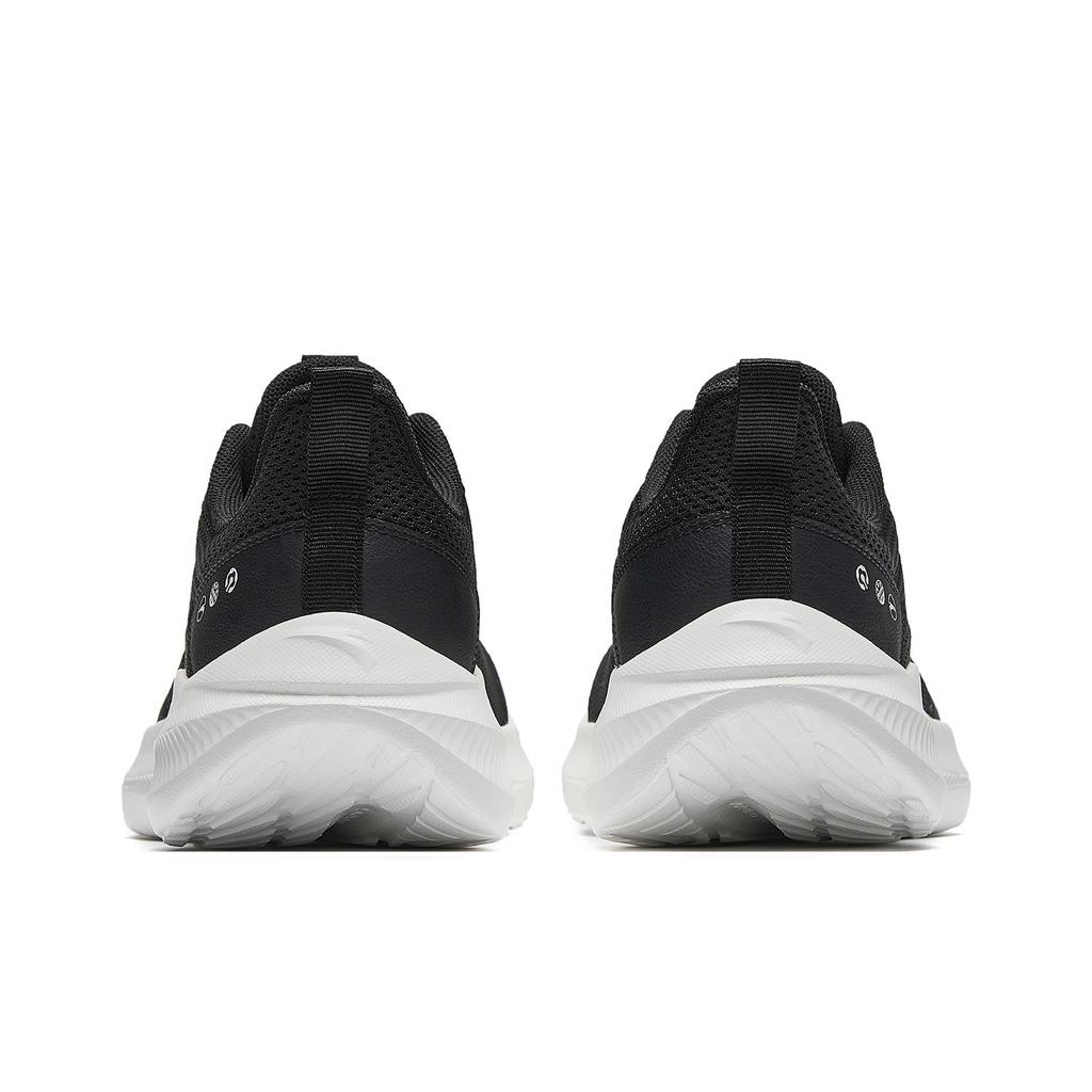 Anta Lightweight Shock Absorbing Running Shoes Men Sneaker Basic-Black Paper-White 912615541-4