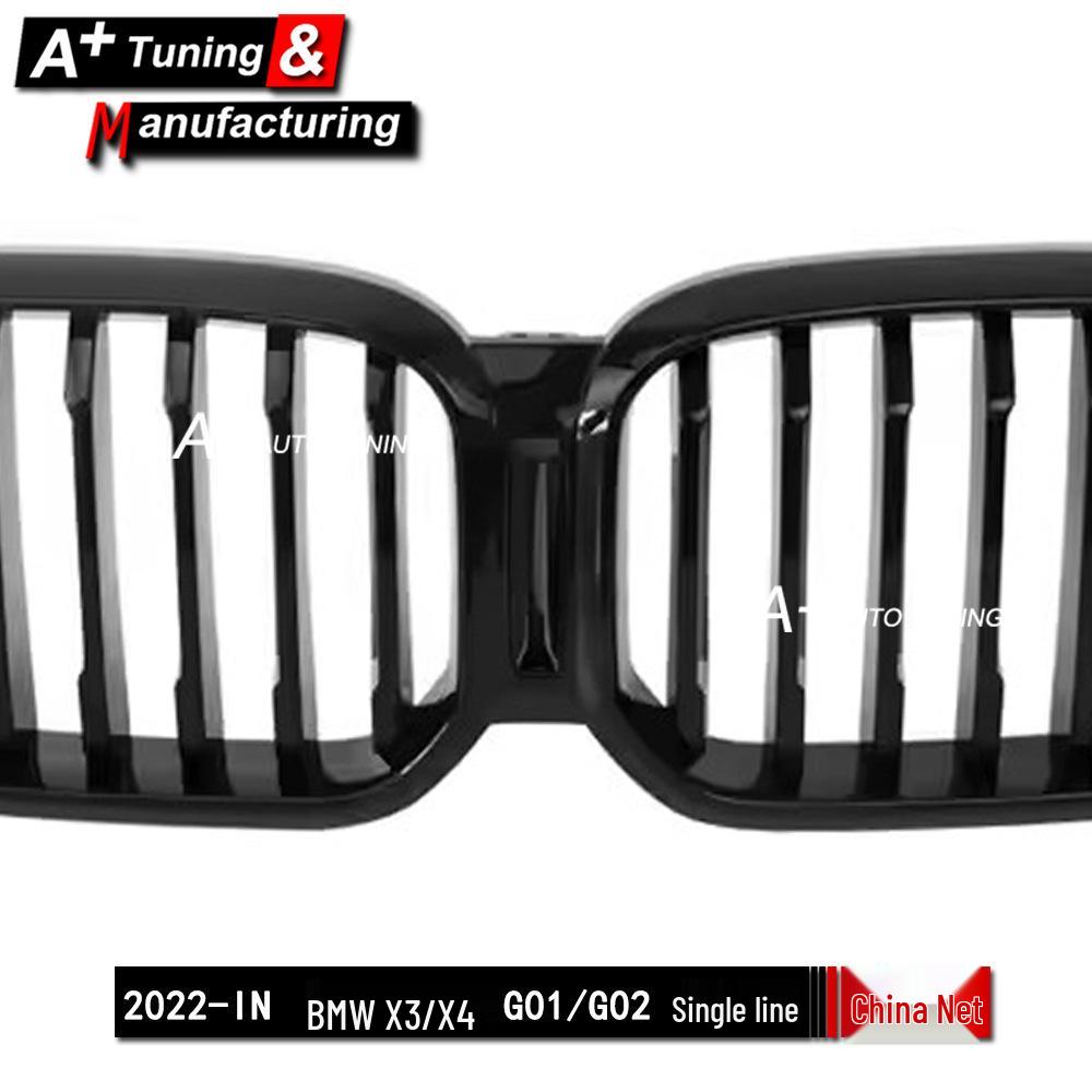 Compatible Gloss Black Grille for 2022-IN BMW X3 G01/X4 G02