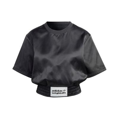 Originals Spicy Girls Logo Patch Crop T-Shirt Women Tops Black IC8540
