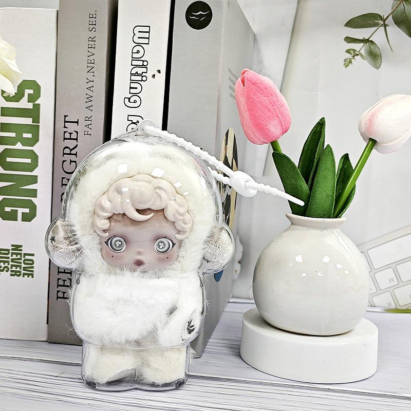 Winter Melody Skullpanda Transparent Acrylic Case: Light Weave Garden Theme.