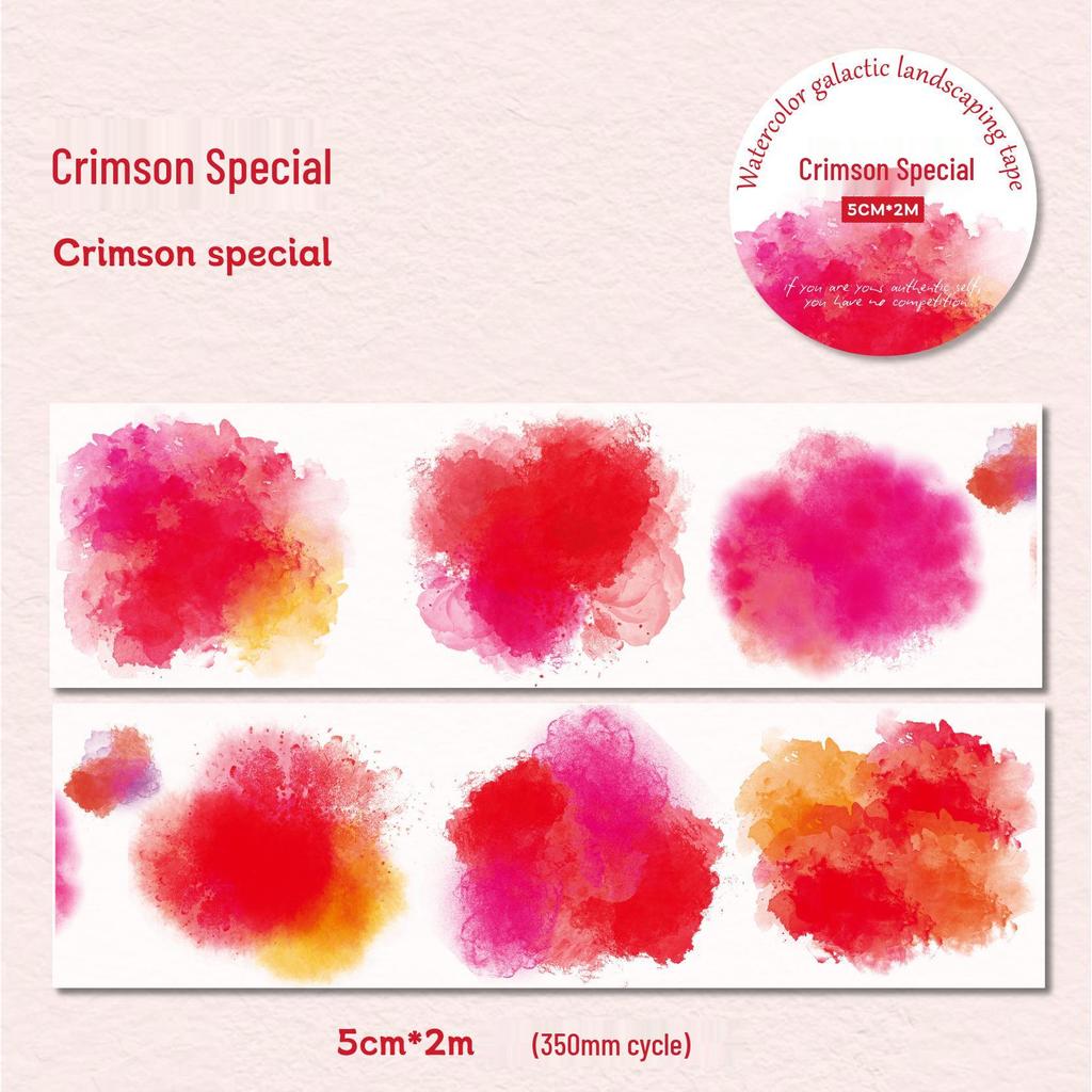 Galaxy Scenery Watercolor Washi Tape - Gradient Journal DIY Sticker