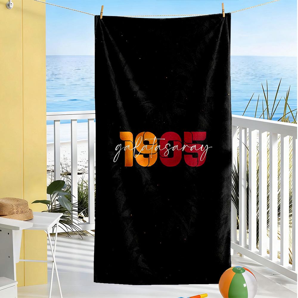 Galatasaray Beach Towel Super Soft & Absorbent Comfortable Lightweight Portable for Swimming,Beach,Camping, Travel, Beach Accessories,Gym