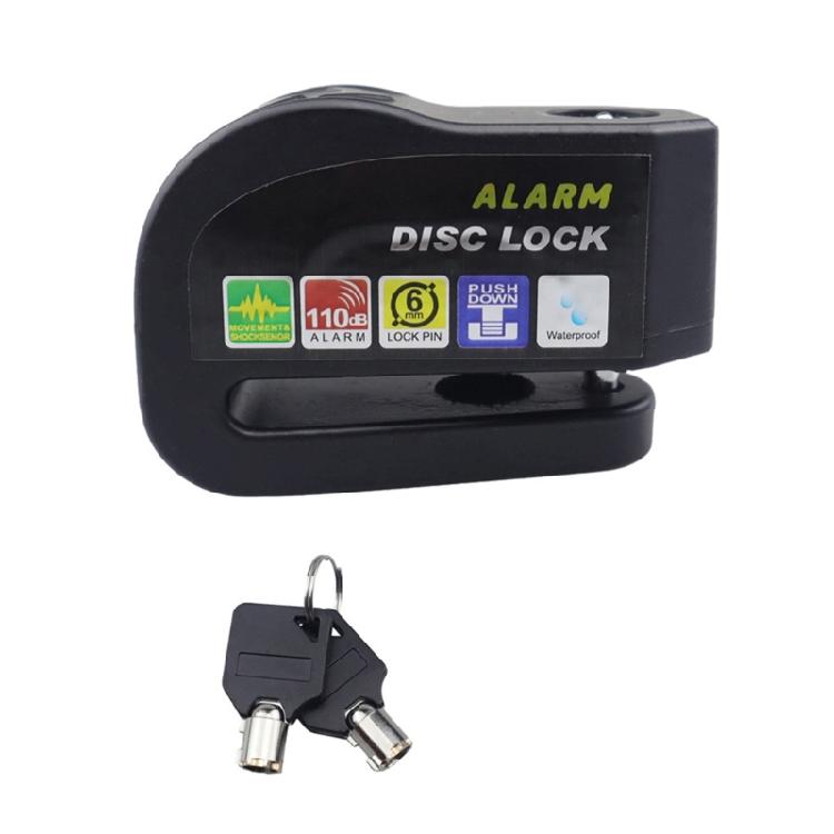 Aluminum Security Anti-theft Lock Disc Brake Lock Alarm Waterproof Brake Lock