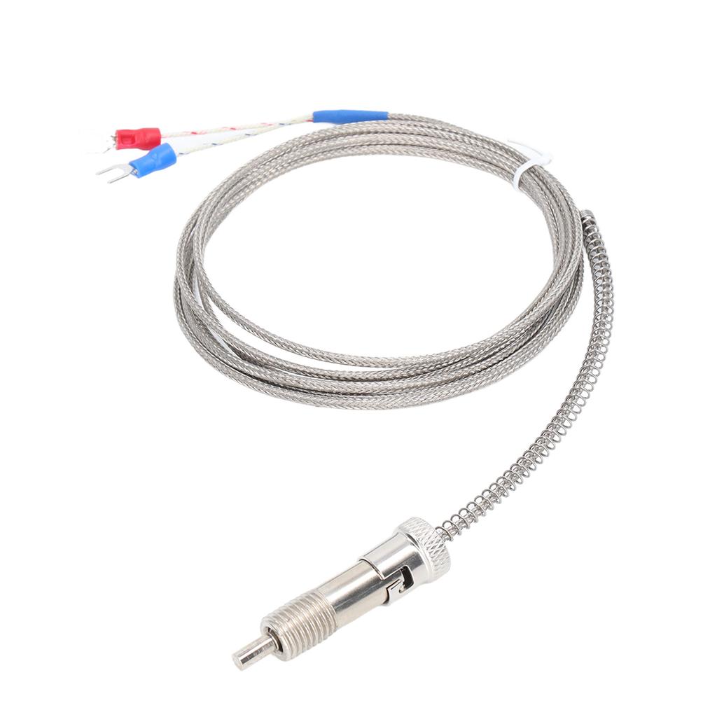 Thermocouple 0‑400 celsius K Type Temperature Sensor Probe Compression Spring M12 Thread 2m 6.56ft