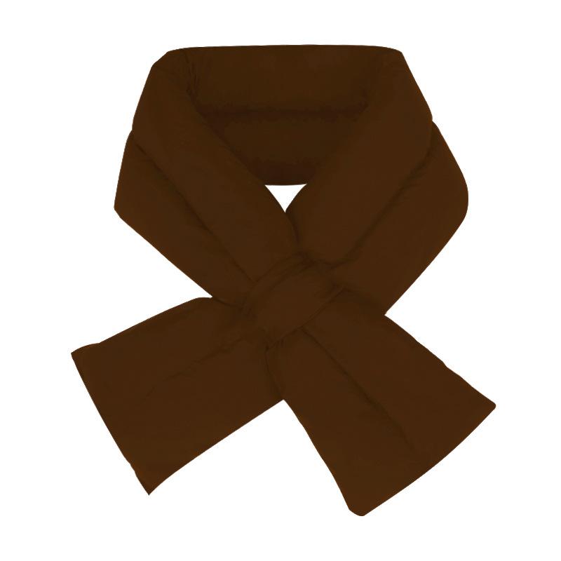 Outdoor Cold Proof and Warm Scarf for Women and Men Lightweight Korean Style Simple and Versatile Thickened Down Scarf