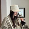 Retro woolen love standard equestrian hat flat top cap beret women's autumn and winter versatile face newsboy hat