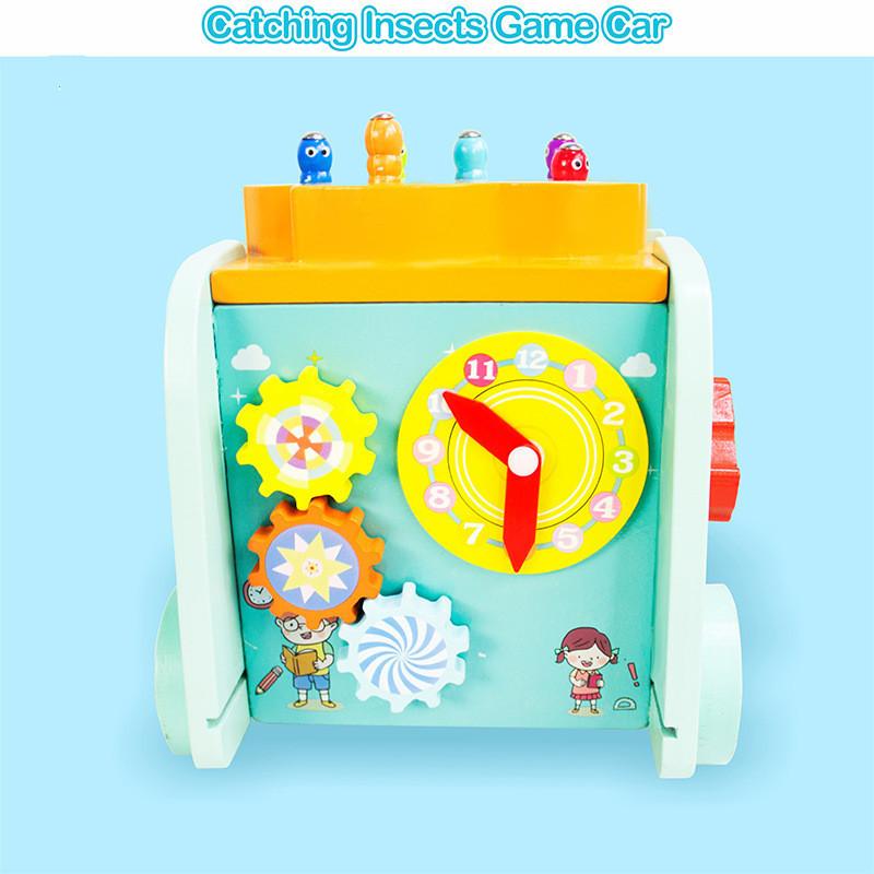 Wooden Car Fishing Learning Toy For Early Education Cognitive Skills Development