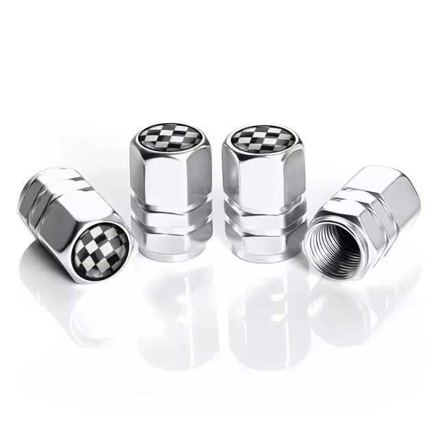 4pcs Aluminum Alloy Car Wheel Tire Valve Caps Tyre Rim Stem Covers Dustproof Tire Cap For Honda Toyota Seat VW Ford Accessories BT1