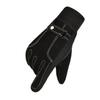 Pigskin Gloves Men's New Autumn and Winter Ski Gloves Outdoor Cycling Bicycle Leather Gloves Warm and Thickened Anti-slip