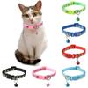 Cute Neck Strap With Bell Breakaway Cat Collar Quick Release Kitten Safety