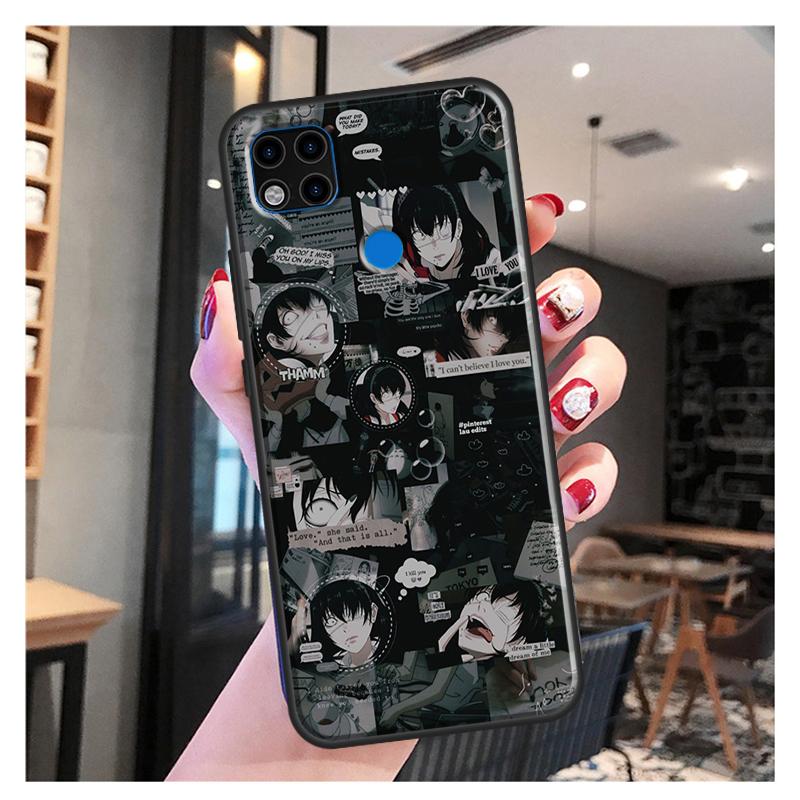 Ikishima Midari Kakegurui Anime Funda für Xiaomi Redmi Hinweis 10S 9S 8T 9 Hinweis 10 Pro Hinweis 11 Pro Redmi 9C 9A 9T Weicher Fall