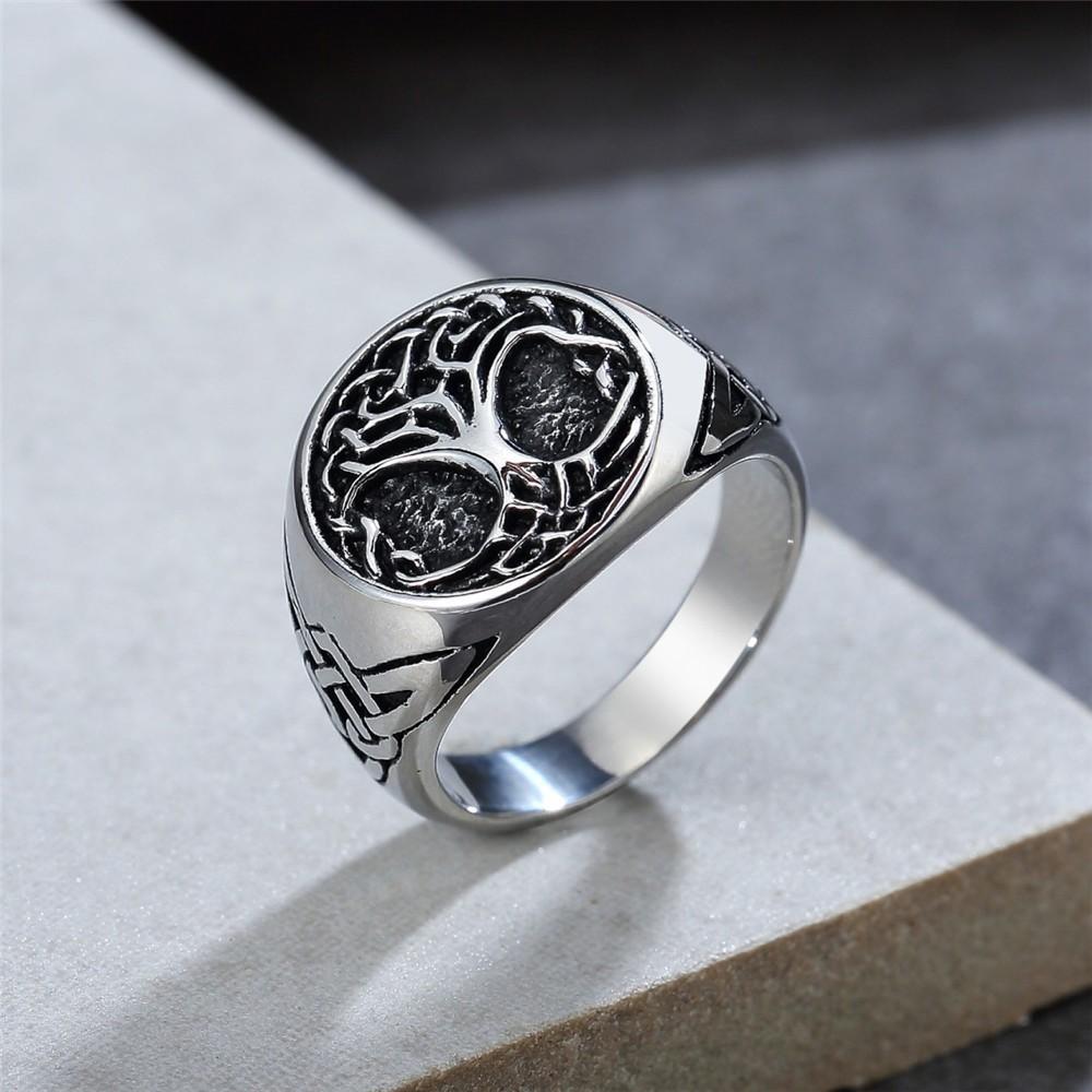 2026 Accessories, Viking Tree of Life Men's Personalized Vintage Jewelry, Exquisite Accessories, Ring Gifts